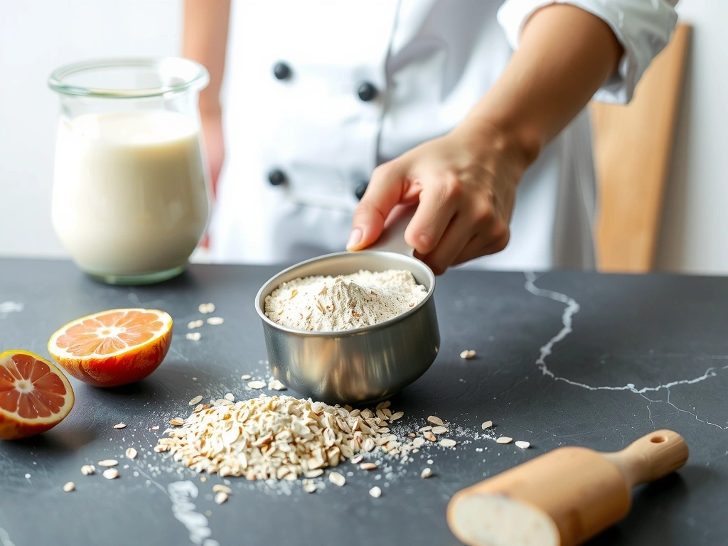 Nahaufnahme von Präzisionsmessung von Nahrungsmitteln